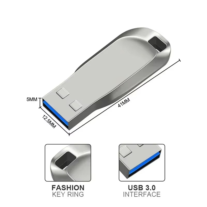 2tb usb-minnen usb 3.0 mini usb-minnen med hög hastighet i metall bärbar enhet vattentät minneskort förvaring u-disk 1tb 512gb stick