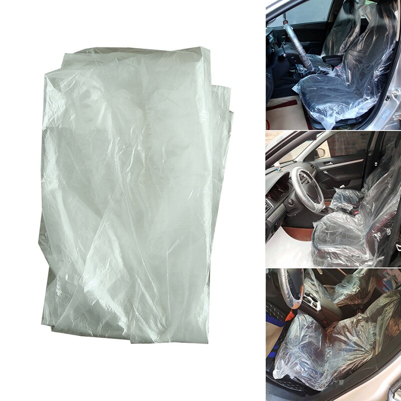 Fundas desechables de plástico para asientos de furgoneta y coche, , 100 Uds.