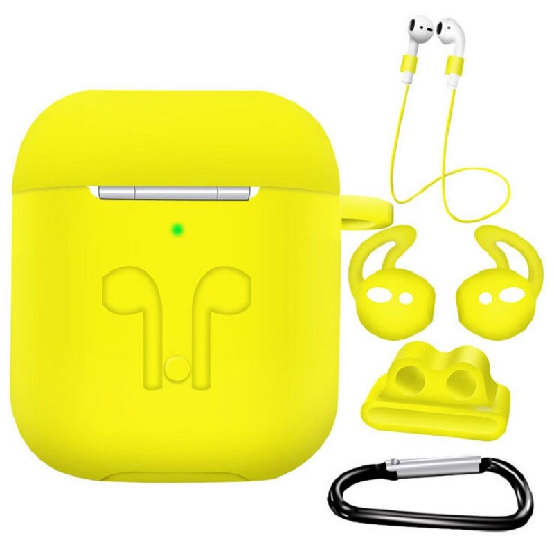 Funda de silicona 5 en 1 para Airpods 1 para Air Pods 2 auriculares a prueba de golpes funda impermeable para accesorios de Iphone