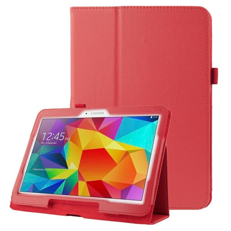 Voor samsung galaxy tab 4 10.1 inch  t530 t531 t535 sm-t530 t533 sm-t531 sm-t535 tab 4 tablethoes tablet holster leren hoes