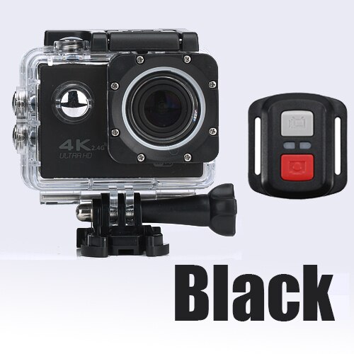 Sports Action Camera Video WIFI Ultra HD Underwater Diving 1080P Camera 4K DVR Waterproof Helmet Bicycle Cam: Black