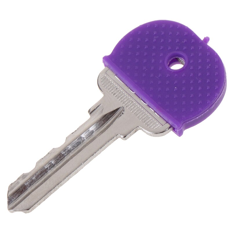 10/24/32Pcs Multi Color Key Covers Hollow Rubber Soft Key Locks Keys Cap Topper Keyring Key Case Easy Identification Of Door Key