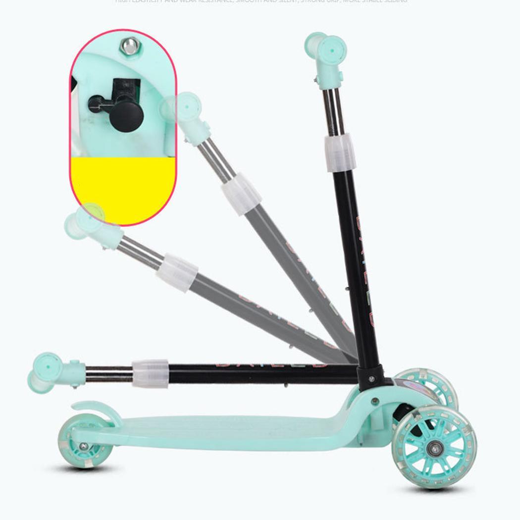 Durable Portable Folding With Flash Light 90kg Sliding Children Scooter Folding, > 3 Years Old Outdoor