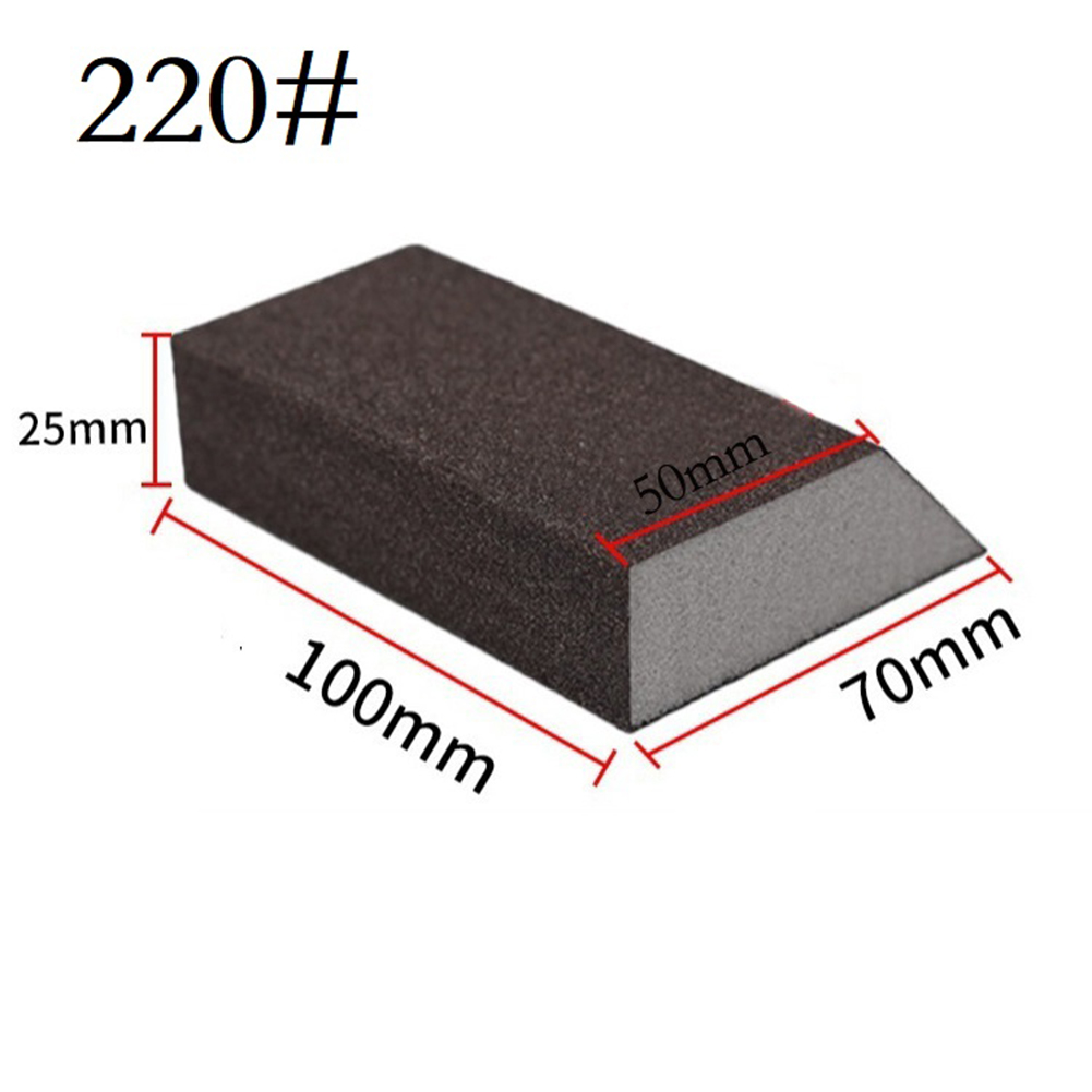 1pcs Schuren Spons Blokken 60/80/100/120/180/220Grit Muur Slijpen spons Zand Blok Schuurpapier Model Verf Gepolijst Baksteen
