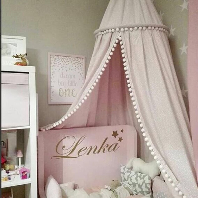 Babybedjes klamboe nordic ins kinderkamer ingericht met koepel bed tent babykamer decoratie kinderbed klamboe