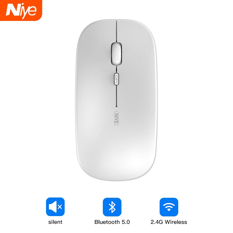 Wireless 2.4Ghz Mouse Computer Bluetooth Mouse Silent Mause Optical Ergonomic Mouse USB Rechargeable Mice For Macbook Laptop PC