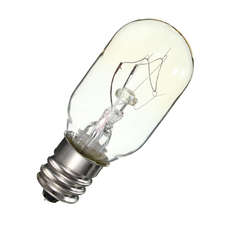Ampoule LED en verre à incandescence E12, 15W/25W 120V 220V, 8 pièces/lot, lampe pour réfrigérateur, four à sel, décoration de la maison