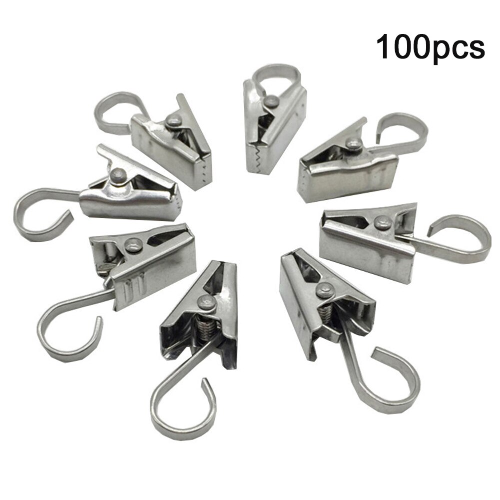 100Pcs Rv Decoratie Met Clips Foto 'S String Licht Haken Hanger Art Craft Display Rvs Outdoor Activiteiten Brede Platte