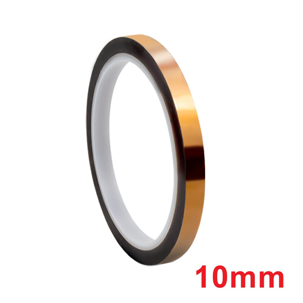 for Kapton Tape 6mm 10mm 20mm 30mm Polyimide Golden Finger High Temperature Heat Tapes Electronic Industry Sticker 100ft 33m: 10mm