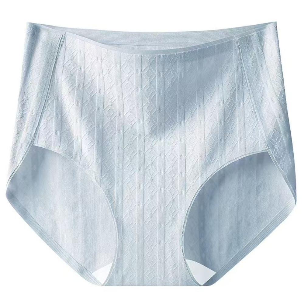 Ohuet puuvillaiset alushousut, suuret hengittävät korkeavyötäröiset alushousut, yksivärinen naisten alushousut: 2xl / Beige