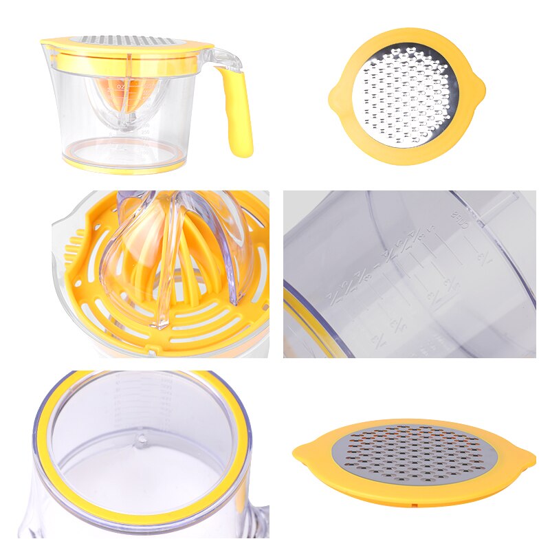 Keuken handleiding handpers citroen sinaasappelpers sapcentrifuge eierscheider met maatbeker keukengereedschap flip type