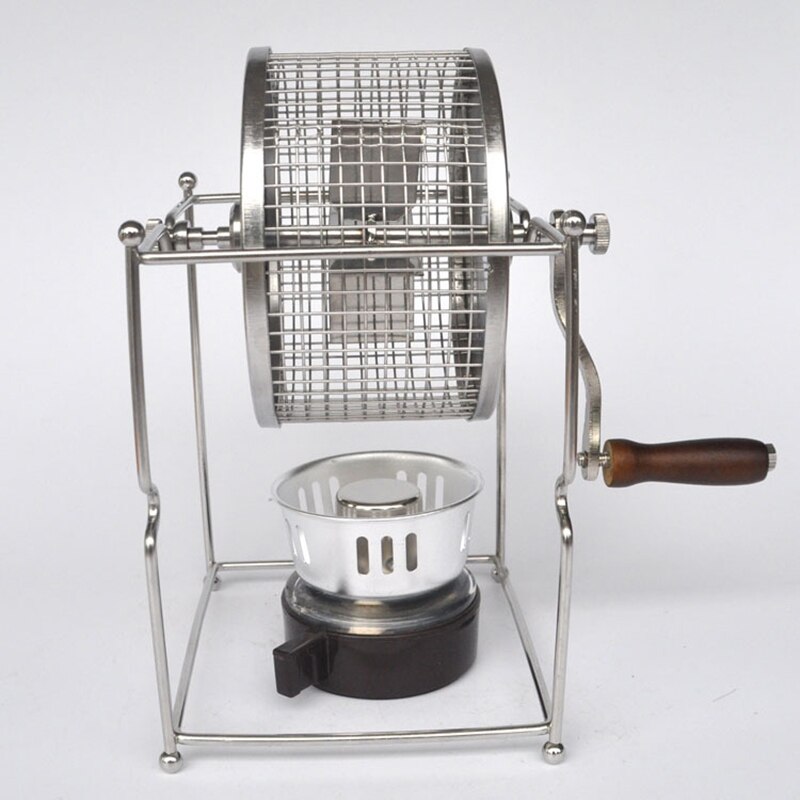 Handle coffee bean baked machine beans roasting machine manual beans roaster mini baking maker DIY small stainless steel rollers