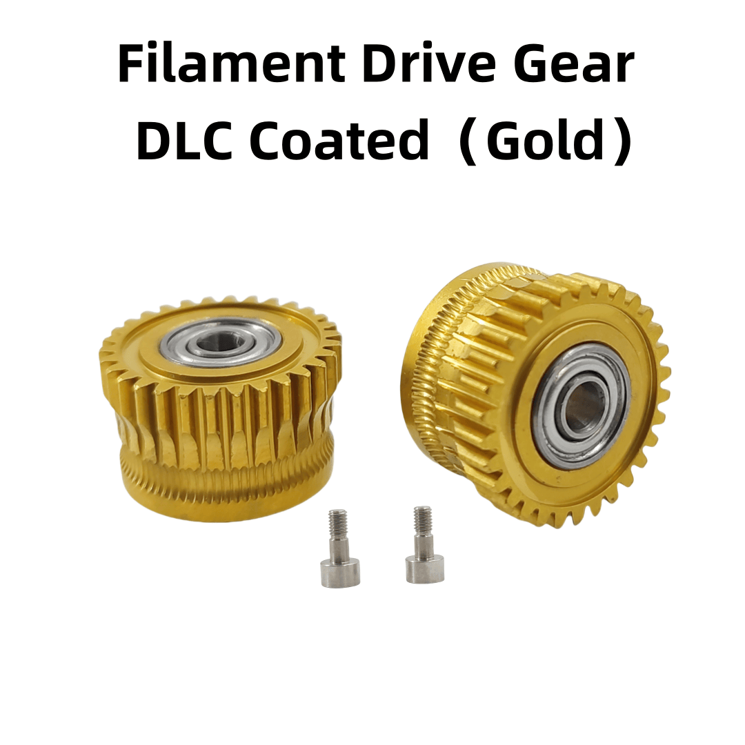 Estrusore K1C Ingranaggio K1 Ingranaggio di trasmissione con filamento interamente in metallo per Ingranaggio EXTRUDER Creality K1 Max nichelato Elevata durezza: giallo