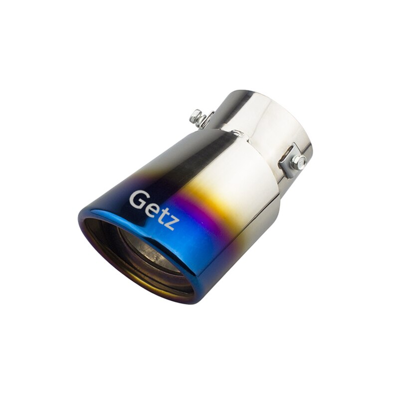 Stainless Steel Exhaust Tip Pipe Muffler Car Styling Exhaust System Tip Modified Car Tail For Hyundai Getz Accessories: bending type blue