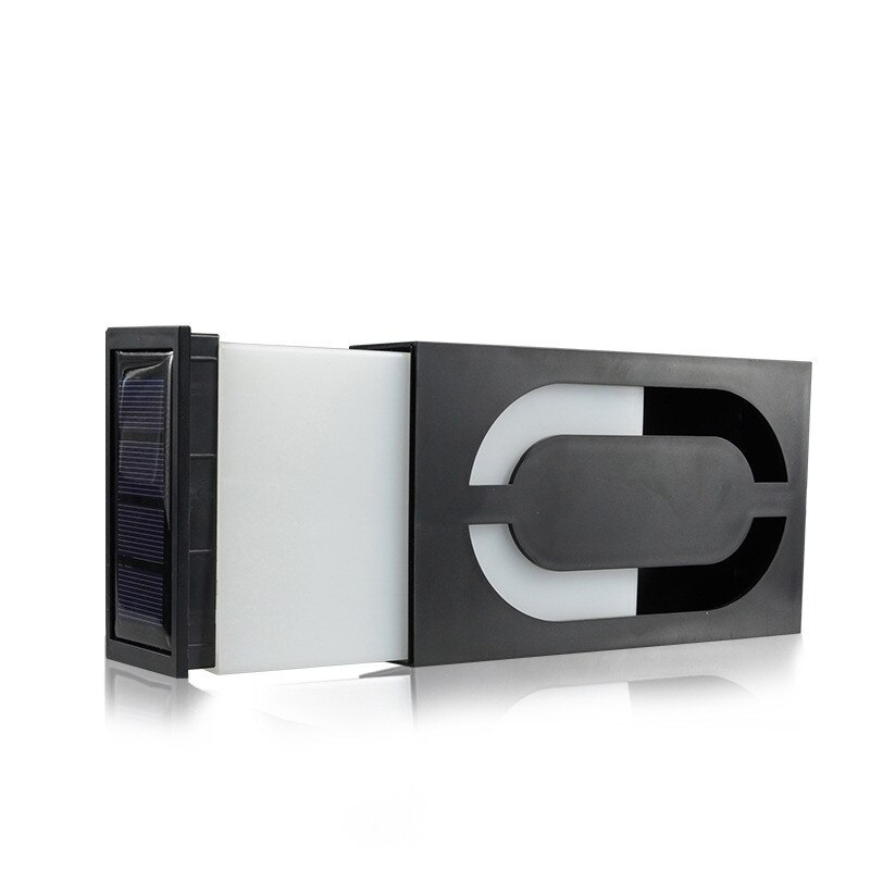 waterproof Solar Power Number LED Light Sign House Hotel Door Address Plaque Mailbox Digit Plate Solar Wall Door Lamp