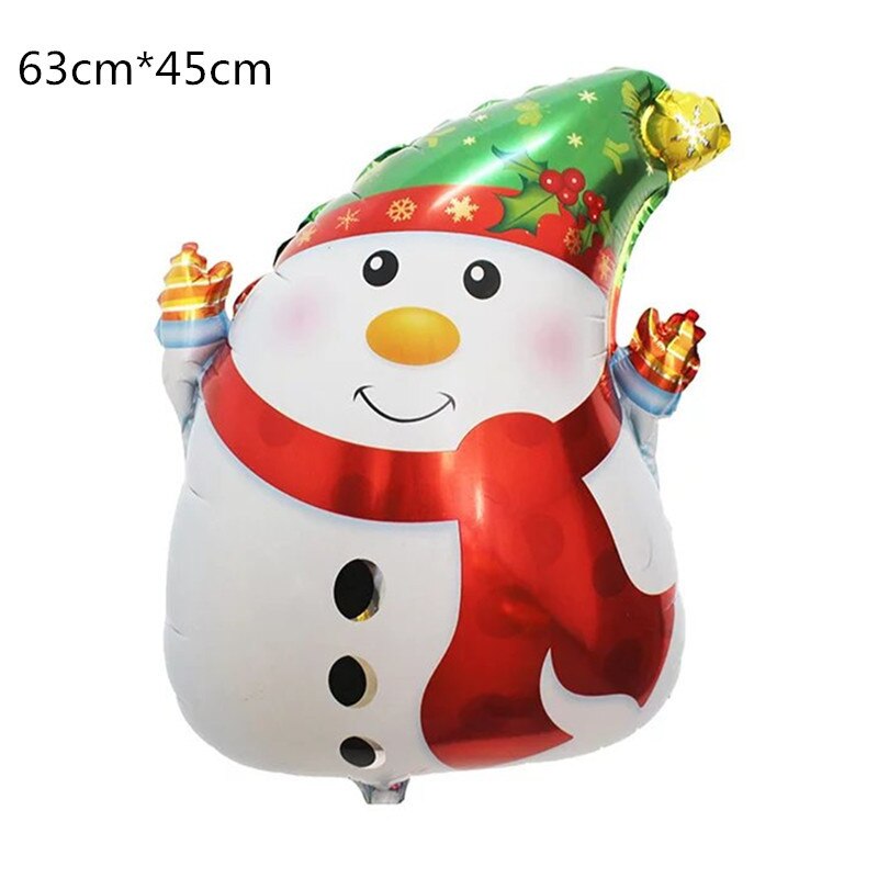 Jul lager folie ballonger pojke globos julgran ballong julfest dekorationer navidad box boll år: 8
