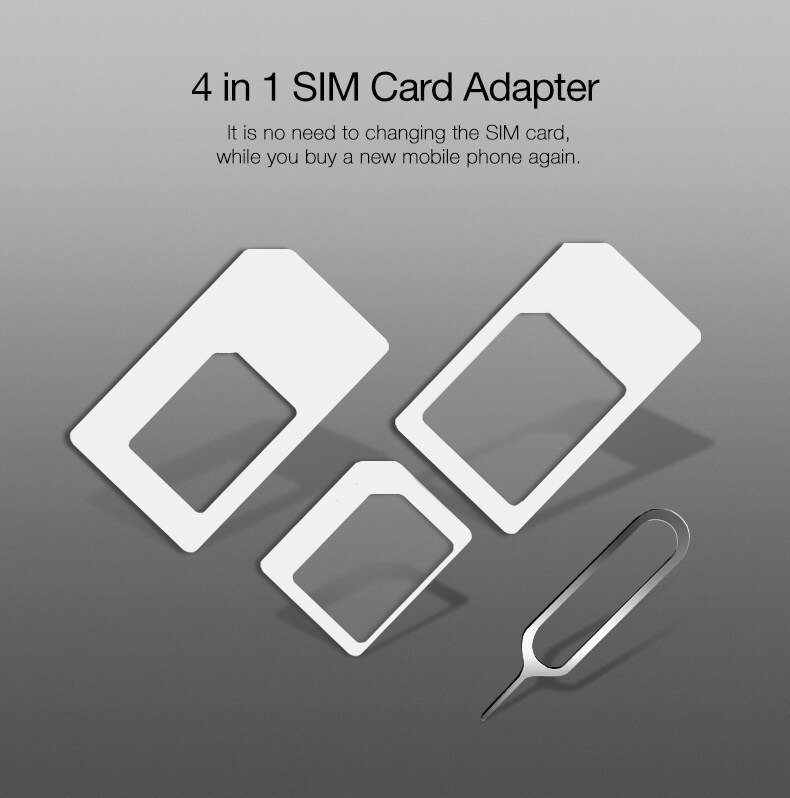 Smart Phone SIM Card with Needle Nano Micro Sim Adapter Kit for Samsung 9 iPhone 7plus Samsung HUAWEI Xiaomi redmi one plus 5t