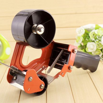 Metal Carton Sealer Hand-held Tape Cutter Baler Tape Dispenser Machine Packaging Tools Warehouse Home School Tools 800: Default Title