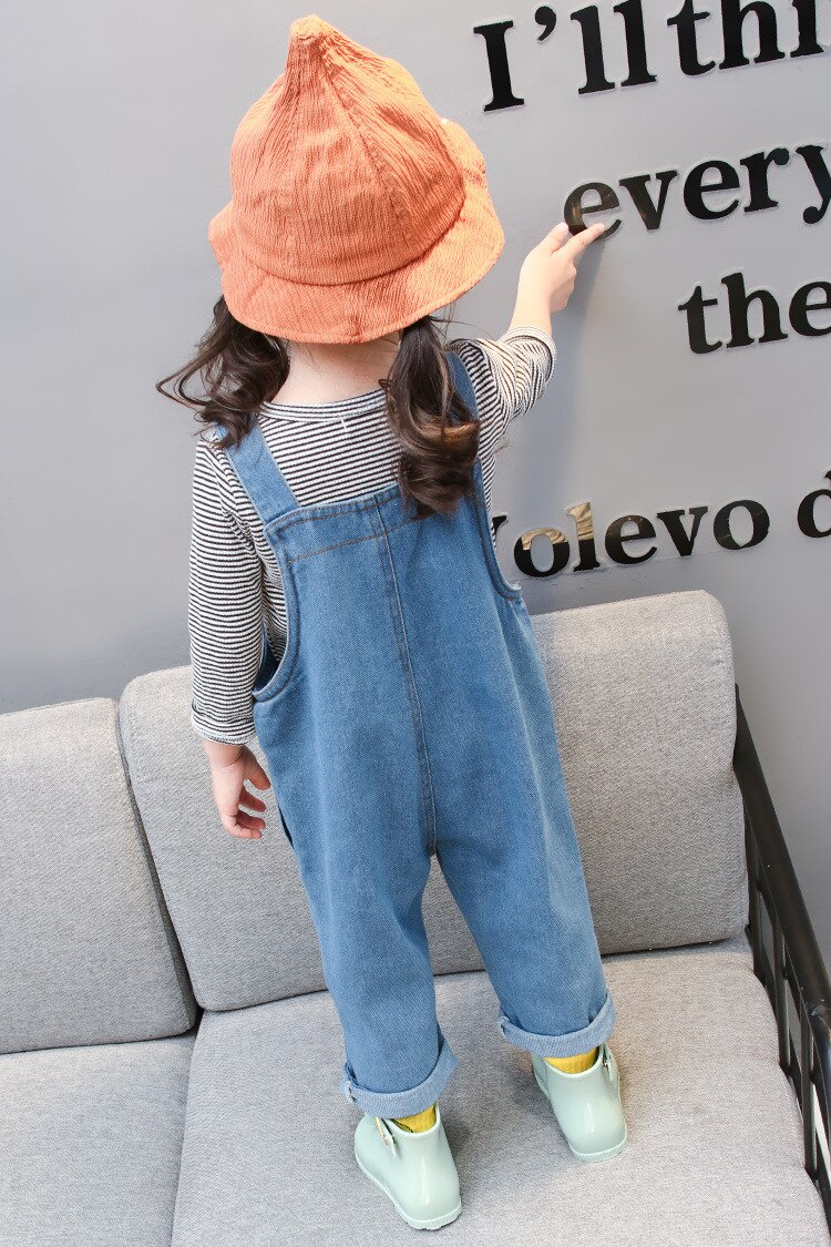 Pantalones vaqueros para niña, peto para bebé, pantalones vaqueros para niño y niña, Mono para niña, pantalones vaqueros para niña de 2 a 6 años