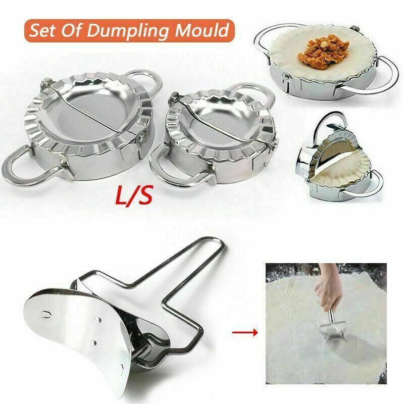 Chinese Dumplings Rapid Making Tool Dumpling Maker Stainless Steel Dough Press Ravioli Molds Dumpling Press Rolling Round Mold