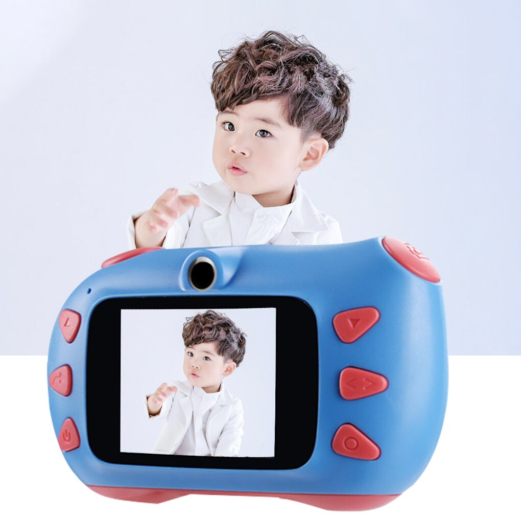 Kids Digital Camera 2.4 Inch LCD Screen Display Rechargeable Children Camcorder with 16G Memory Card