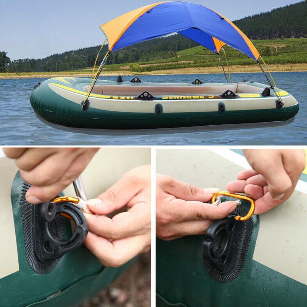 Bote inflable bote 2/3/4 persona toldo pesca sombrilla bote lluvia cubierta sol tienda plegable al aire libre Campin dosel F9K1