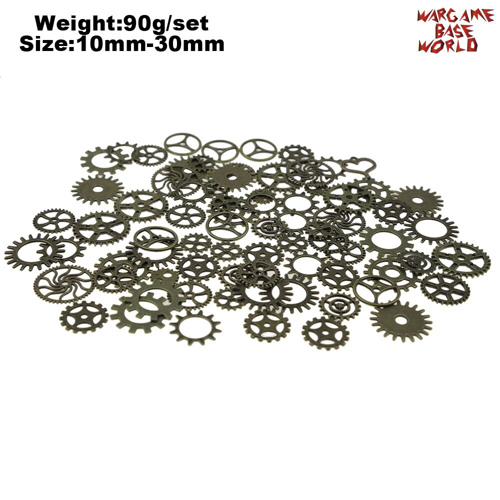 Set 85gr. - tiny COGS and GEARS Steampunk - Beads Mix