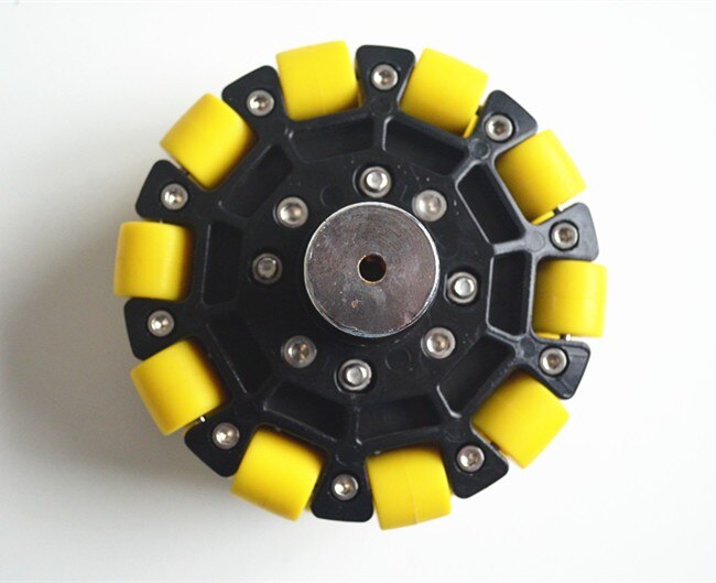 125mm w/ Coupling 6mm Bore Omni-Directional Wheels for Mobile Industrial Equipments