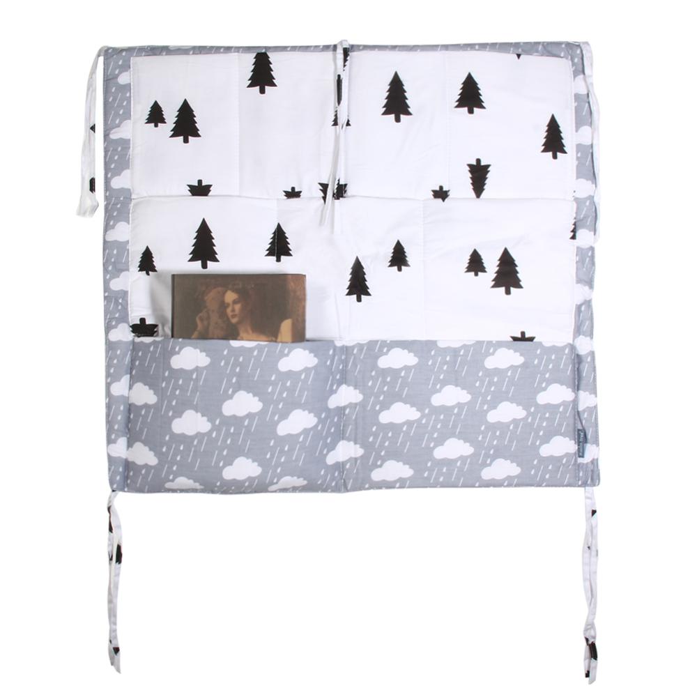 Sac de rangement multifonctionnel en mousseline | Sac de rangement suspendu de poche pour lit de bébé, sac de rangement suspendu pour lit de bébé