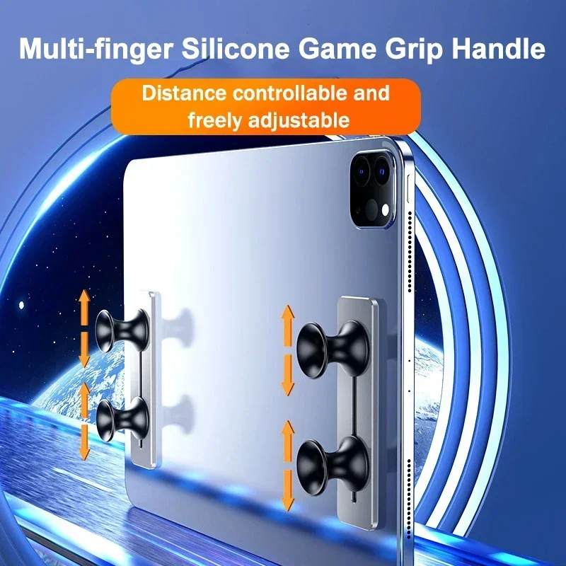 Poignée de manette de jeu en silicone pour tablette multi-doigts, JoysUniverse pour PUBG, règles de survie, contrôleur L1 R1 pour ISub Universal, B02, 2 pièces