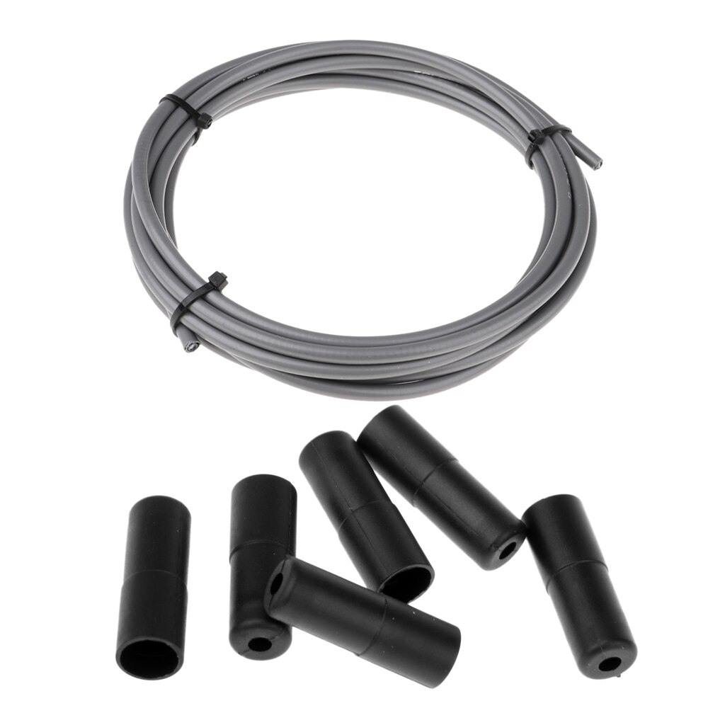 1 Roll 3 meters Brake Cable Housing Bike Brake Cable Housing Hose Cover Guard & End Cap Dust Cover with 6 Brake Cable Caps