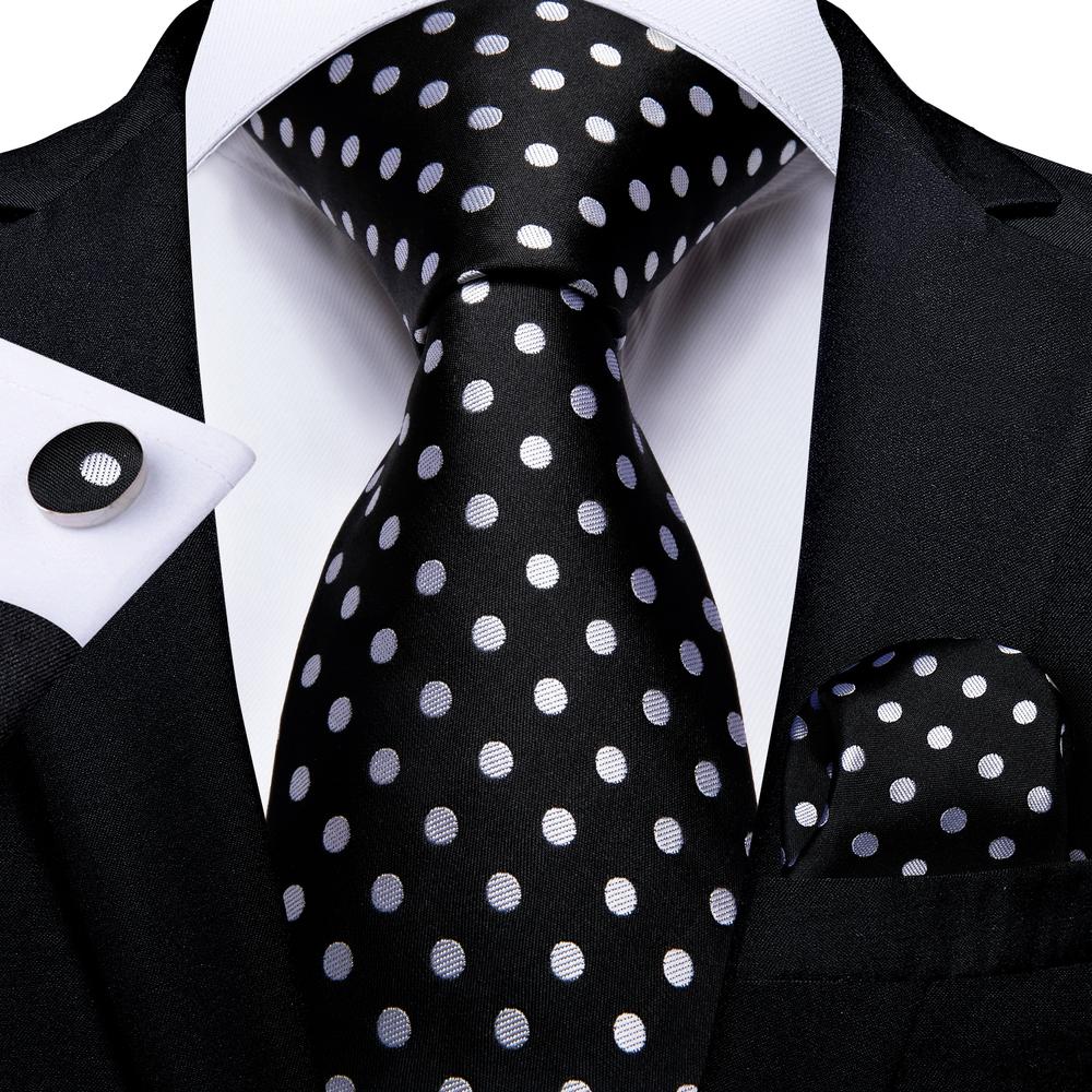 Hallo-binden Plaid Punkte Lila Grau Herren Elegante Krawatte Taschentuch Manschettenknöpfe für Rauchen Klassische Seide Luxus Krawatte für Mann