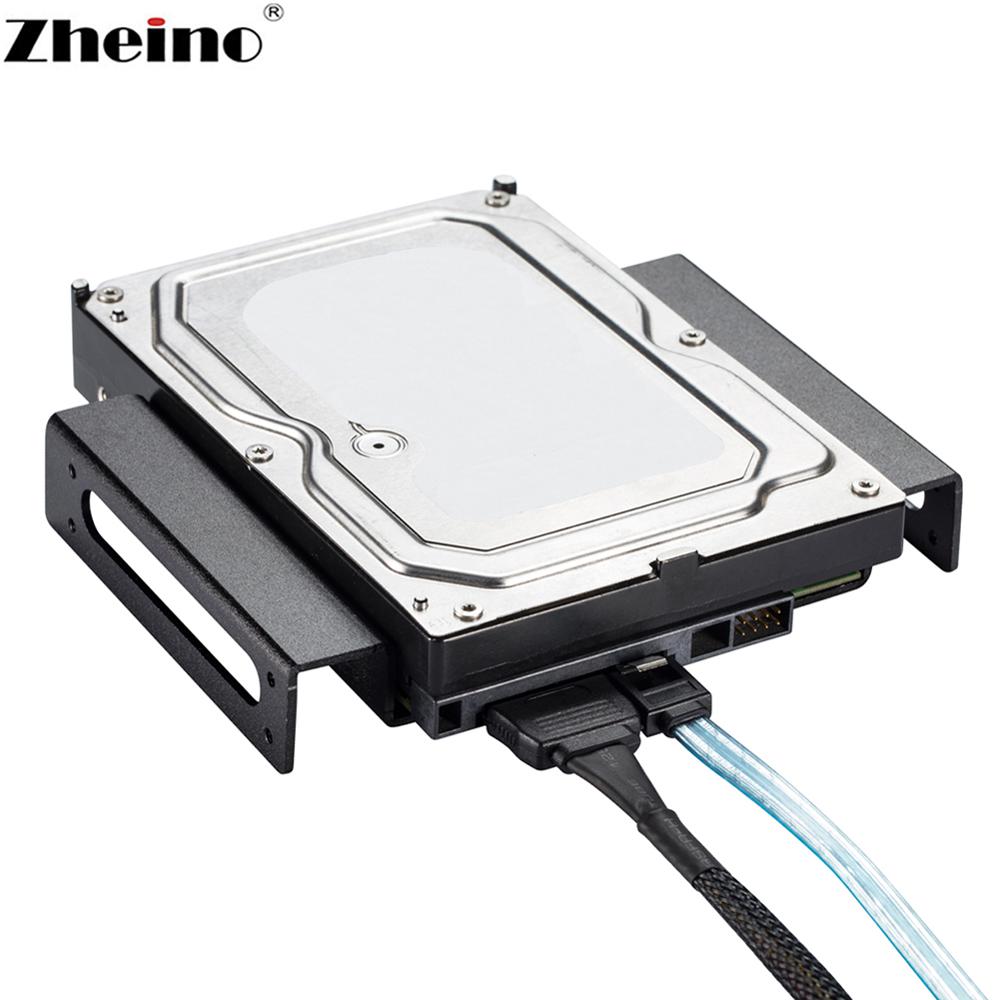 Zheino aluminium Montage Frame 3.5 Inch tot 5.25 Inch Fit voor 2.5 inch 3.5 inch HDD SSD Adapter Bracket harde Schijf Houder