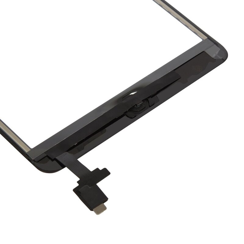 Qualidade original para ipad mini 1 2 a1432 a1454 a1455 a1489 a1490 a1491, touch screen digitizer, sensor de substituição + botão chave