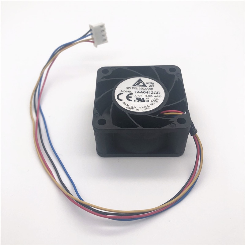 Delta TAA0412CD 40Mm 4020 Dc 12V 0.6A 4Cm Server Omvormer Computer Cpu Axiale Blower Cooling Fans 4PIN