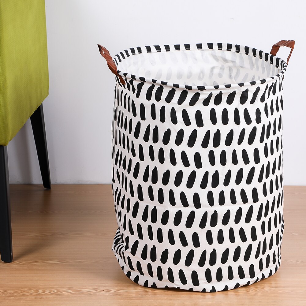 Didihou opvouwbare kleding speelgoed wasmand organizer opvouwbare wasmand ronde opbergbak 1pc: 13