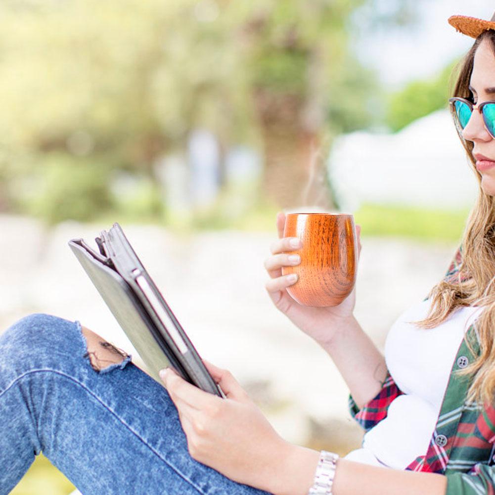 180Ml Primitieve Handgemaakte Natuurlijke Sparren Houten Kopje Groene Thee Cup Home Decor Ontbijt Bier Melk Drinkware Yerba Mate Cup mokken