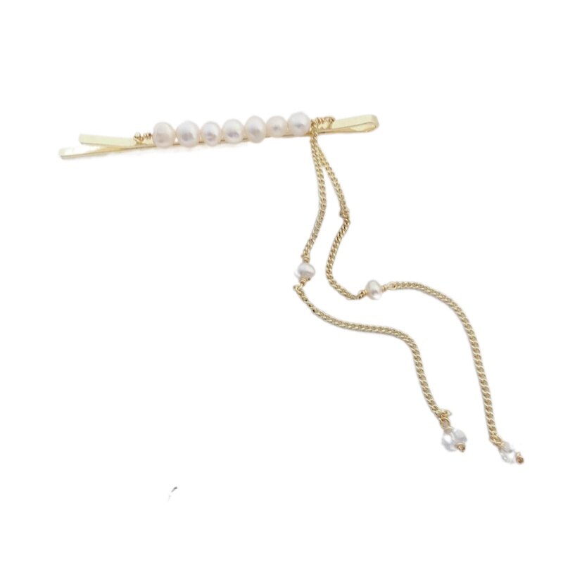 Daimi-perlenhaarnadel, feen-temperament, 14k vergoldete schmuckstücke für damen: Default Title