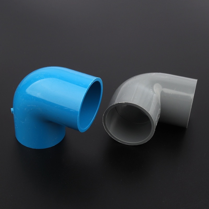 1pc 50mm PVC Elbow Joints Water Pipe Connector Irrigation System Fittings Household Tap Garden Water Connectors