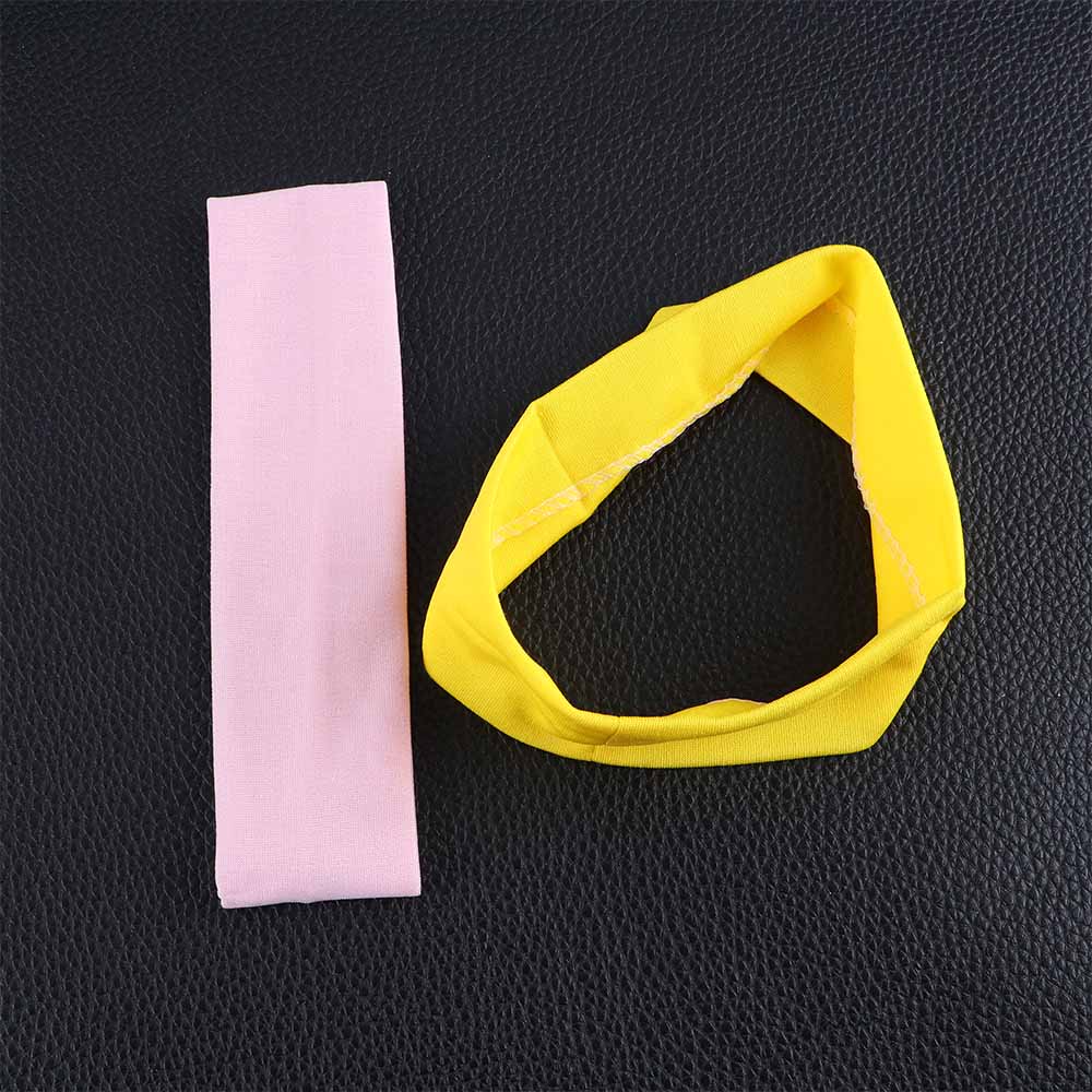 1pc women's/men's 19- color elastic yoga headband, running sweatband, outdoor gym hair band, turban fitness bandage, sports accessory