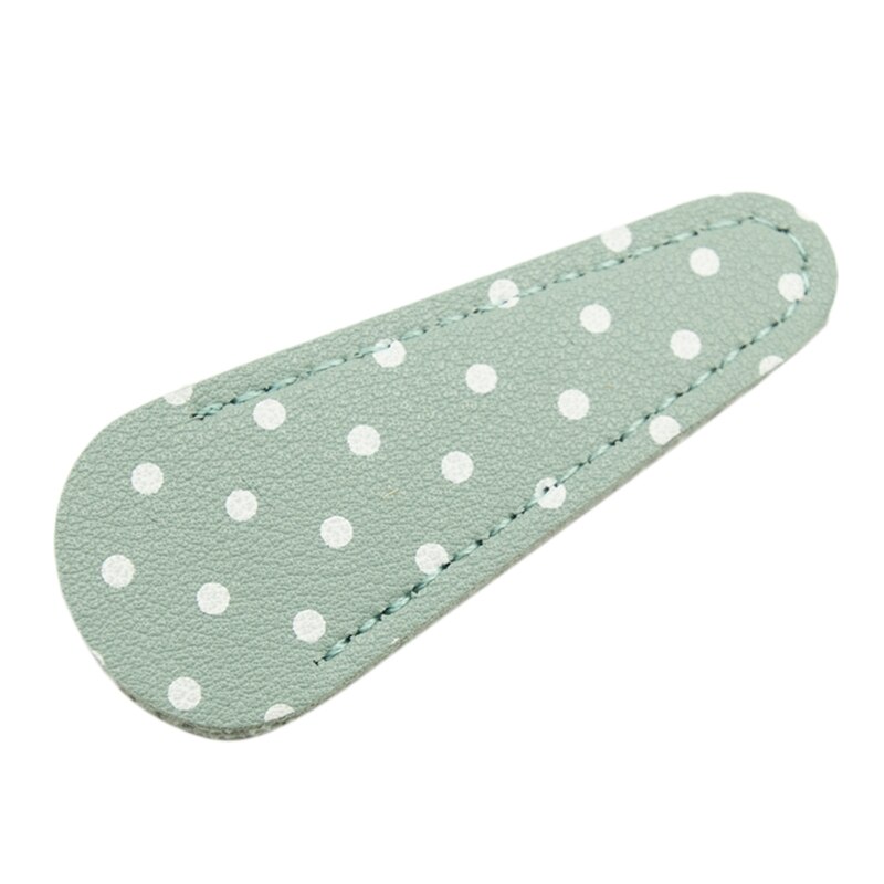 Estojo de couro para tesoura de bordar, capa protetora para barbeiro e cabeleireiro: Light Blue