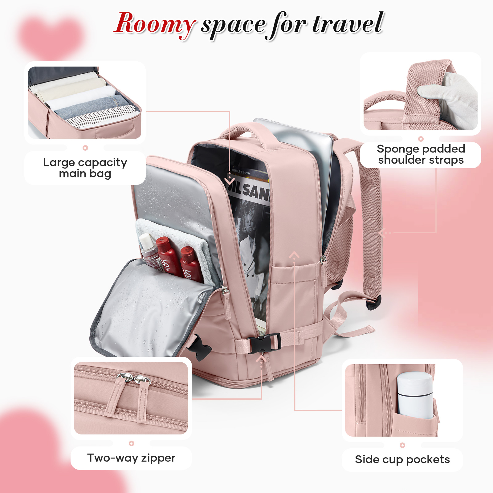 Backpack Travel Cabin Airplane 40x20x25 Ryanair Travel Backpack Suitcase Hand Luggage Backpack Men's Women's Clothing Rucksack