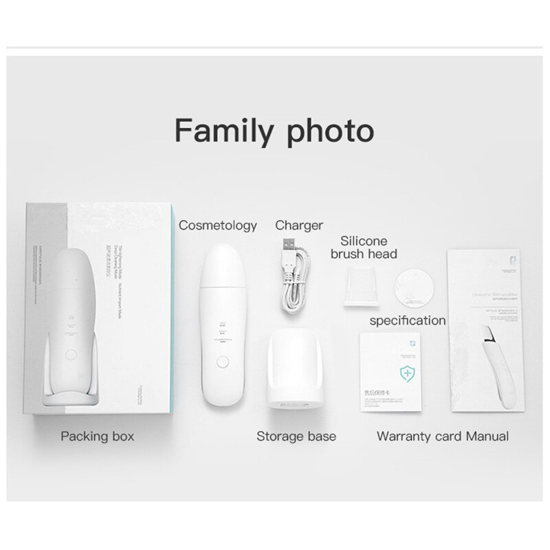 KONKA Ultrasonic Skin Scrubber Deep Face Cleaning Machine Peeling Shovel Facial Pore Cleaner Face Skin Scrubber Lift Machine