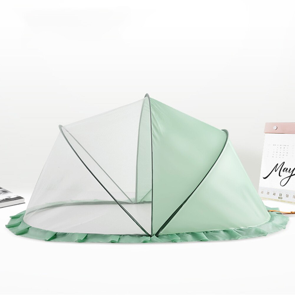 Portable Pliable Multifonction Moustiquaire Filets Pour Nourrissons Bébé Berceau Filet Bébé Lit Moustiquaires Prévenir Antiparasitaire: Mint Green