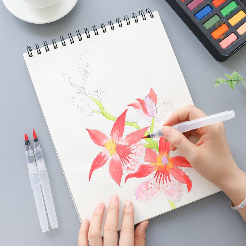 Rotulador de pincel de acuarela, rotuladores de dibujo de Anime Manga para pintura, papelería, suministros de arte