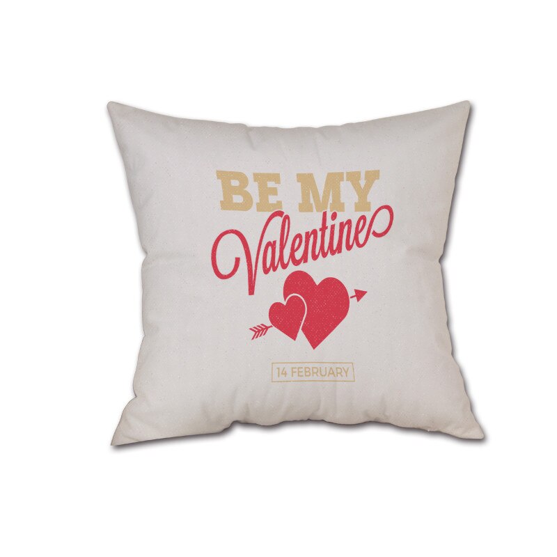 cojines Feliz Día de San Valentín almohada dulce, la meditación amor Cojín cuadrado simplicidad cojin redondo