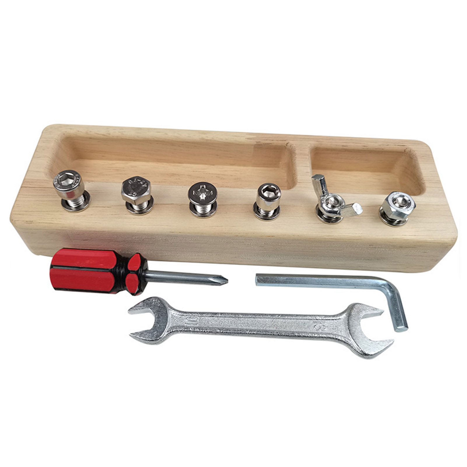 Banc de travail en bois pour enfants, ensemble d&#39;outils multicolores, Mini jouet de Simulation, maison de jeu d&#39;intelligence Interactive Parent-enfant: Screw suit A