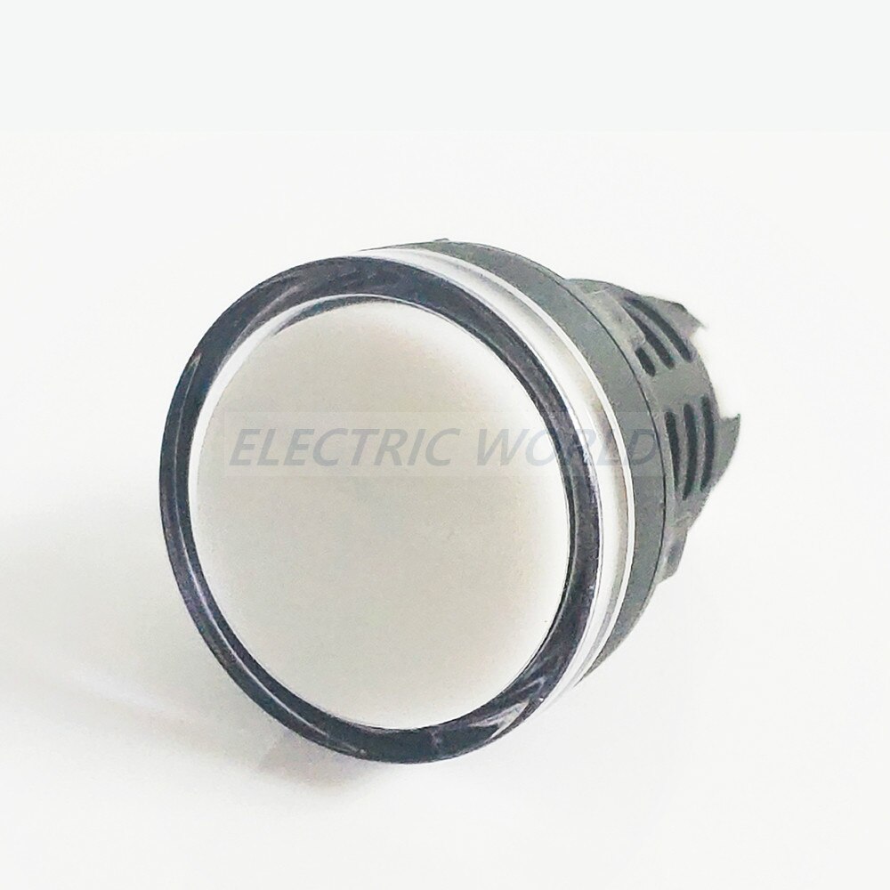 LED Metal Indicator light 30mm waterproof Signal lamp power light DC12V DC24V AC220V red yellow blue green indication lamp