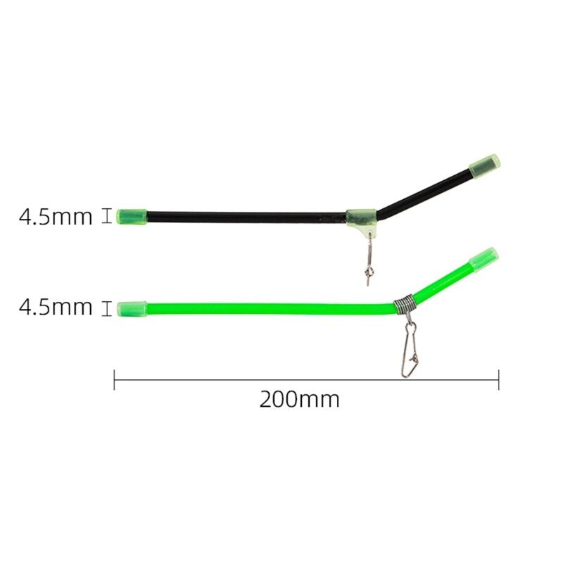 Bifurcado Booms mar pesca Anti-enredos alimentador Boom con broches señuelo de pescado tubo de plástico 20cm conector de equilibrio