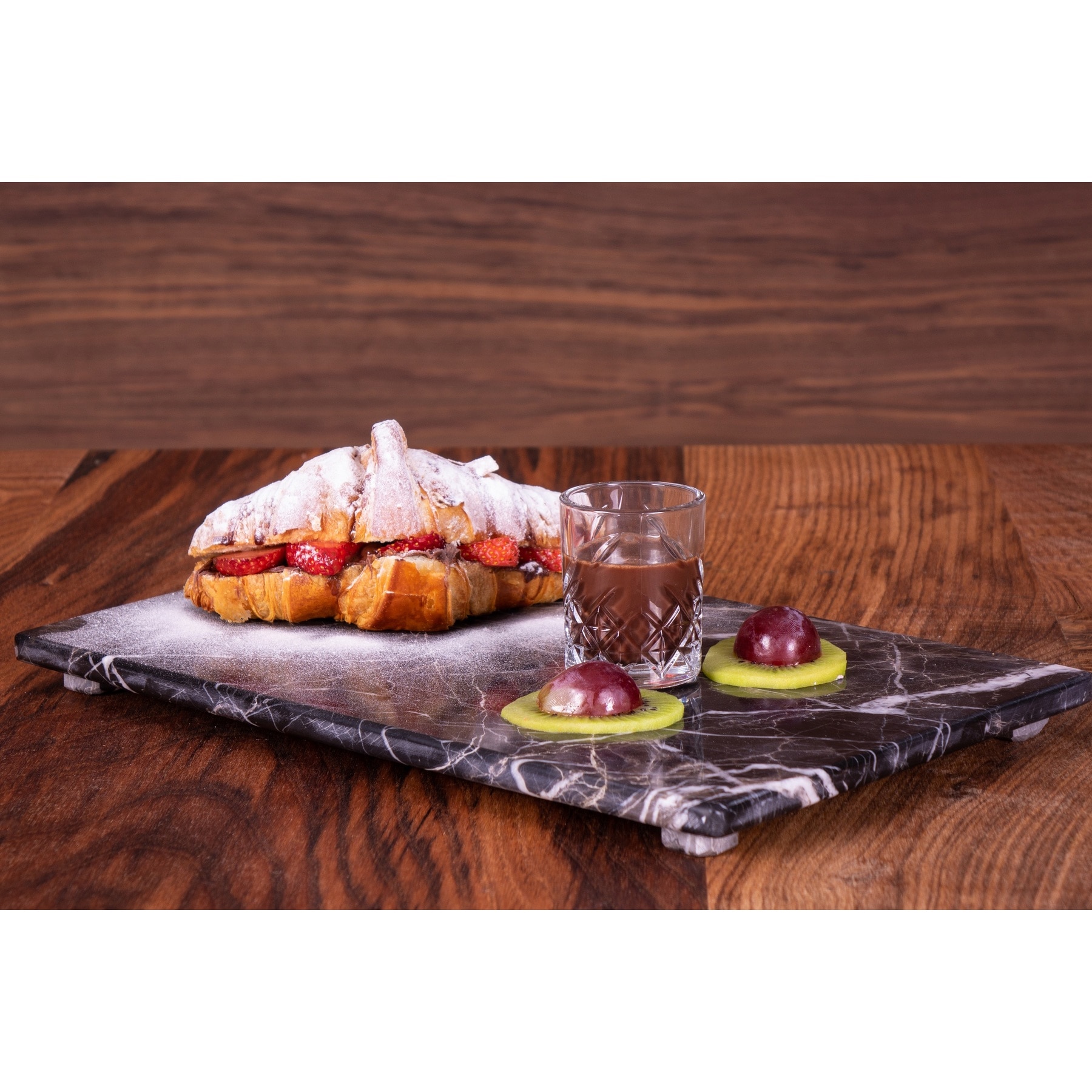 Marmeren Serveerschaal Luxe Desing % 100 Handgemaakte Lade Taart Brood Fruit Snijplank Ontbijt Plaat